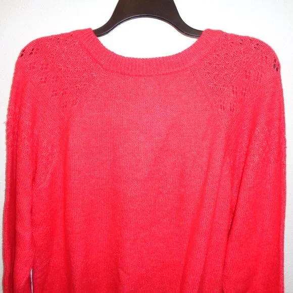 Evri Women's Plus Size Crewneck Pointelle Sweater Size 2X NWT - Picture 9 of 11